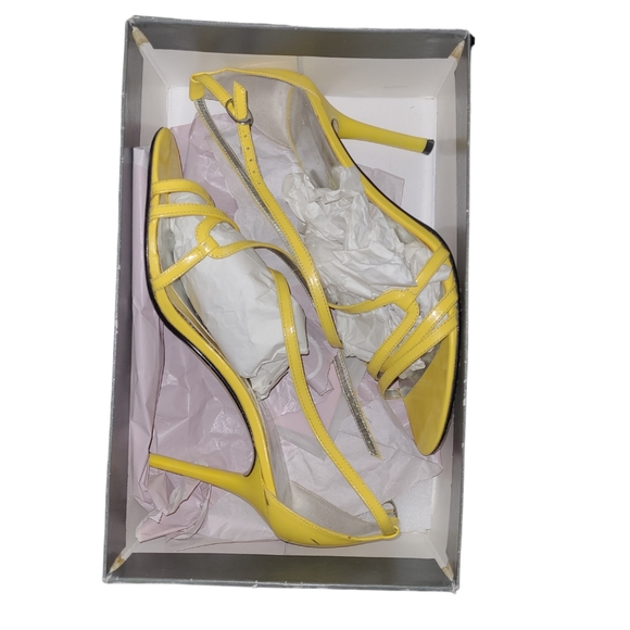 💛Jessica Bennett Patent Open Toe Heels💛Size 10 - Picture 8 of 10